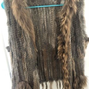 Fur vest 100% authentic